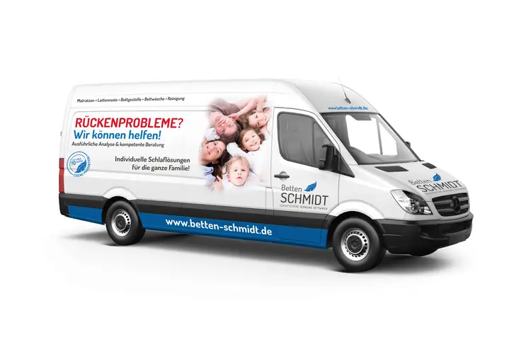 Betten Schmidt GmbH Autobeschriftung